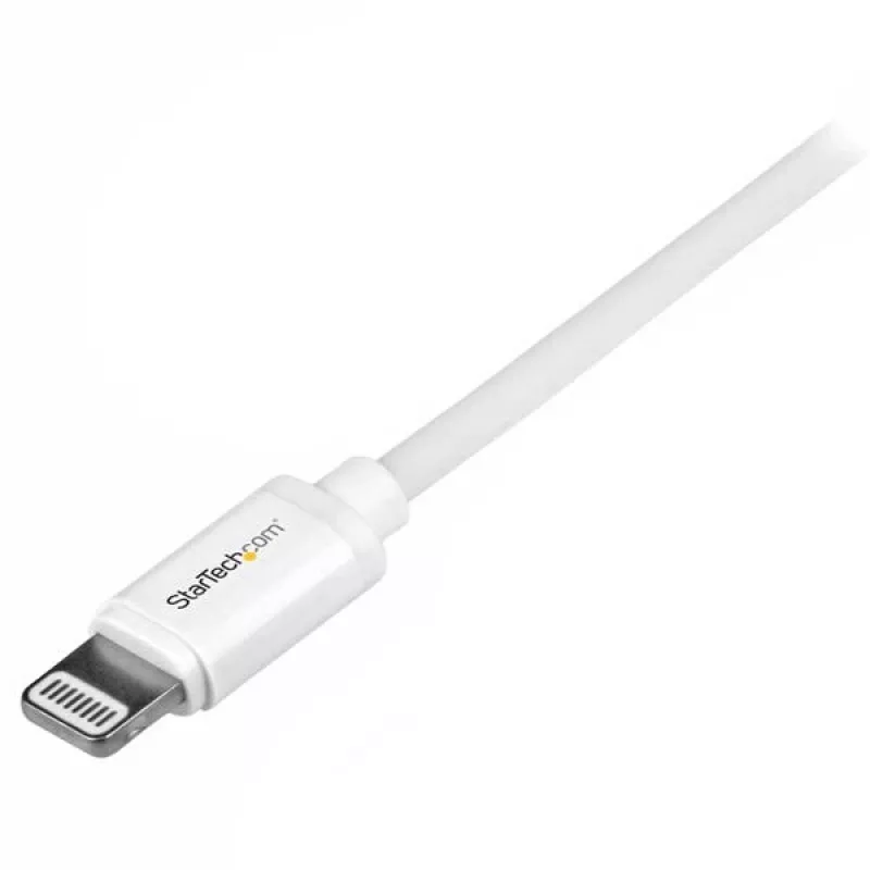 StarTech.com 1 m USB-auf-Lightning-Kabel – Ladekabel für iPhone/iPad/iPod – Lightning-auf-USB-Kabel mit Schnellladefunktion – Apple MFi-zertifiziert – Weiß