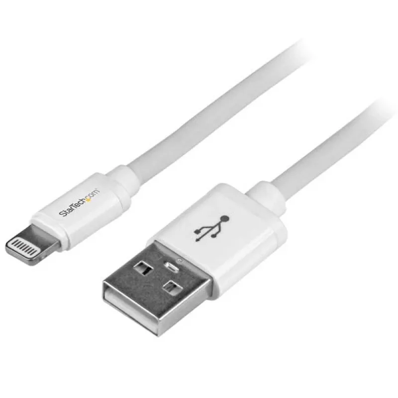 StarTech.com 2 m (6 ft.) USB auf Lightning Kabel - Langes iPhone / iPad / iPod Ladekabel - Lightning auf USB Kabel - Apple MFi zertifiziert - Weiß