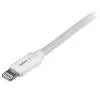 StarTech.com 2 m (6 ft.) USB auf Lightning Kabel - Langes iPhone / iPad / iPod Ladekabel - Lightning auf USB Kabel - Apple MFi zertifiziert - Weiß