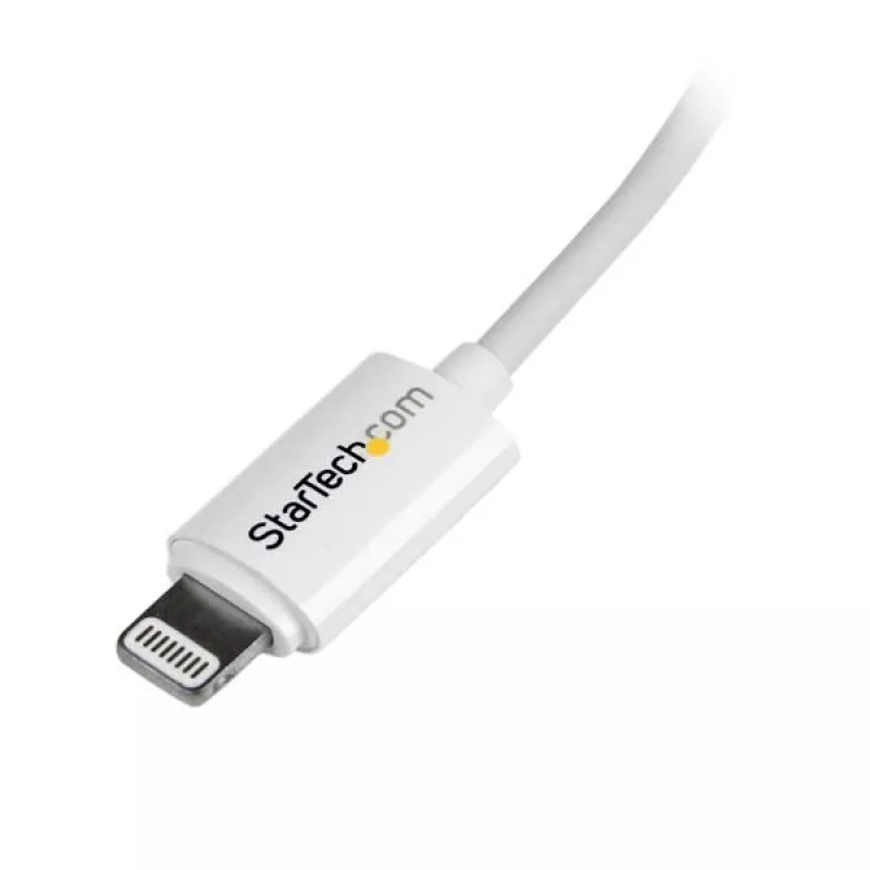 StarTech.com 2 m (6 ft.) USB auf Lightning Kabel - Langes iPhone / iPad / iPod Ladekabel - Lightning auf USB Kabel - Apple MFi zertifiziert - Weiß