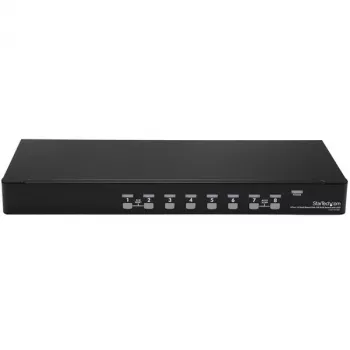 StarTech.com 8-Port 1HE Rackmount USB KVM Switch Kit mit OSD und Kabeln