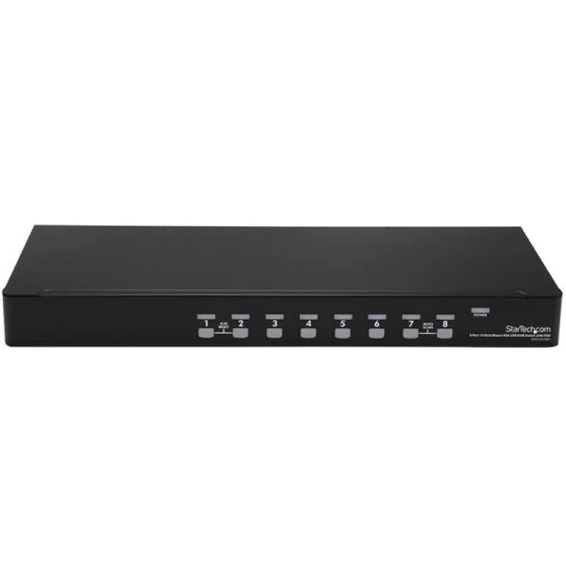 StarTech.com 8-Port 1HE Rackmount USB KVM Switch Kit mit OSD und Kabeln