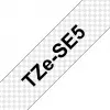 Etikettierband Brother TZE-SE5 — 24 mm x 8 m, schwarz auf weiß