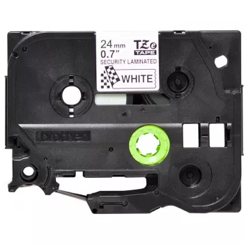 Etikettierband Brother TZE-SE5 — 24 mm x 8 m, schwarz auf weiß