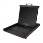 StarTech.com Rackmount KVM-Konsole – Single-Port VGA KVM mit 19-Zoll-LCD-Monitor für Serverschrank – Voll ausgestattete universelle 1HE LCD KVM-Schublade mit Kabeln & Hardware – USB-Unterstützung – 50.000 MTBF