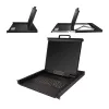 StarTech.com Rackmount KVM-Konsole – Single-Port VGA KVM mit 19-Zoll-LCD-Monitor für Serverschrank – Voll ausgestattete universelle 1HE LCD KVM-Schublade mit Kabeln & Hardware – USB-Unterstützung – 50.000 MTBF