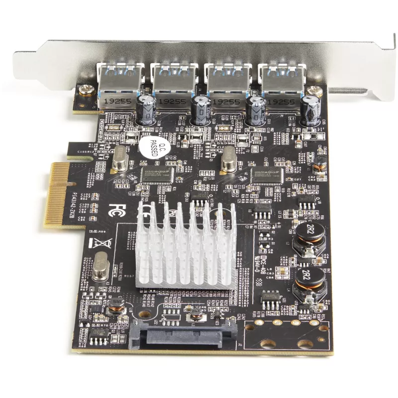 StarTech.com 4-Port USB PCIe-Karte – 10 Gbit/s USB 3.1/3.2 Gen 2 Typ-A PCI Express Erweiterungskarte mit 2 Controllern – 4x USB-A – USB PCIe Zusatzadapterkarte – Windows/Mac/Linux
