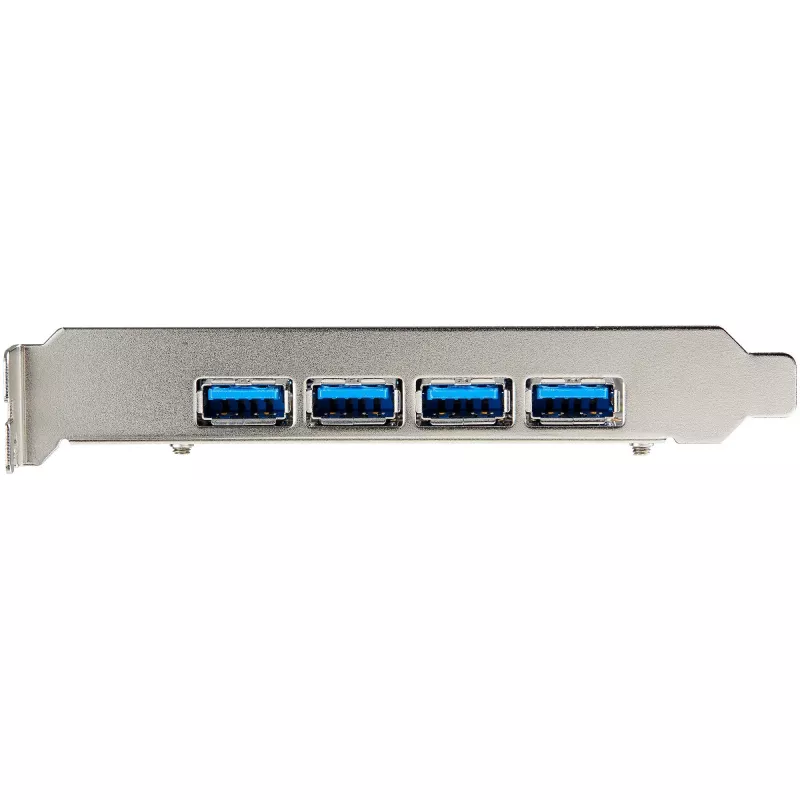 StarTech.com 4-Port USB PCIe-Karte – 10 Gbit/s USB 3.1/3.2 Gen 2 Typ-A PCI Express Erweiterungskarte mit 2 Controllern – 4x USB-A – USB PCIe Zusatzadapterkarte – Windows/Mac/Linux