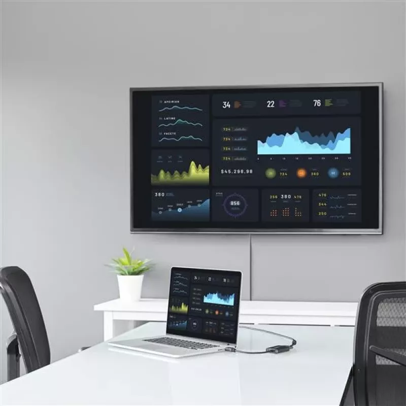 StarTech.com HDMI-zu-VGA-Videoadapter-Konverter mit Audio für Desktop-PC / Laptop / Ultrabook – 1920x1080