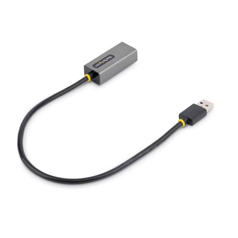 StarTech.com USB 3.0 auf Gigabit Ethernet Netzwerkadapter - 10/100/1000 Mbit/s, USB auf RJ45, USB 3.0 auf LAN Adapter, USB 3.0 Ethernet Adapter (GbE), 28 cm integriertes Kabel, treiberlose Installation