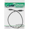 USB 2.0 Kabel Typ A Stecker / B Stecker schwarz 0,5m InLine 34550X
