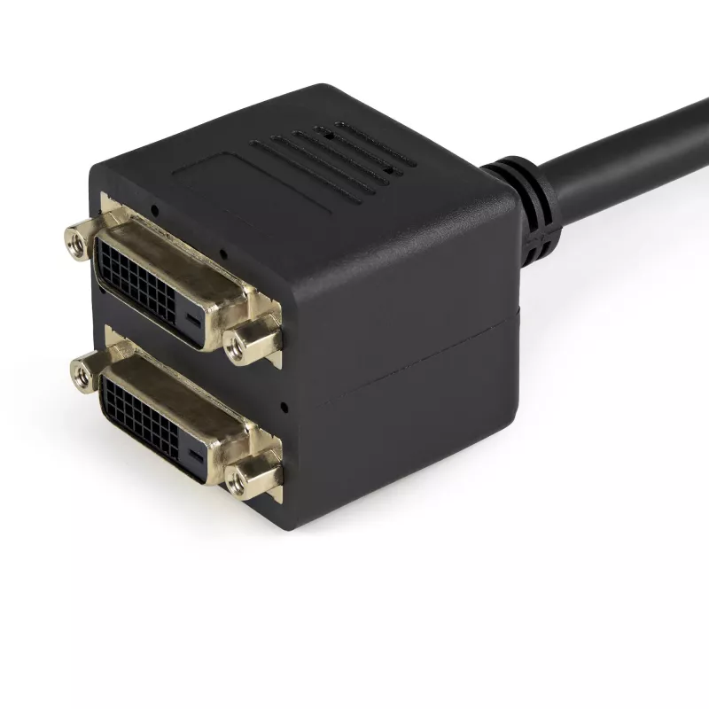 StarTech.com 30cm (1 ft) DVI-D zu 2x DVI-D Digital Video Splitter-Kabel - M/F~1 ft DVI-D zu 2x DVI-D Digital Video Splitter-Kabel - M/F