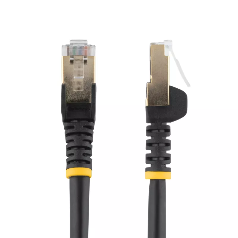 StarTech.com 5m CAT6a Ethernet-Kabel – 10 Gigabit geschirmt, rastnasenschutz, RJ45, 100W PoE Patchkabel – 10GbE STP Netzwerkkabel mit Zugentlastung – Schwarz, einzeln getestet/Verdrahtung UL-zertifiziert/TIA