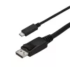 StarTech.com 2,9 m (9,8 ft.) USB-C auf DisplayPort 1.2 Kabel 4K 60Hz – USB-C auf DisplayPort Adapterkabel – HBR2 USB Typ-C DP Alt Mode auf DP Monitor Videokabel – Funktioniert mit Thunderbolt 3 – Schwarz