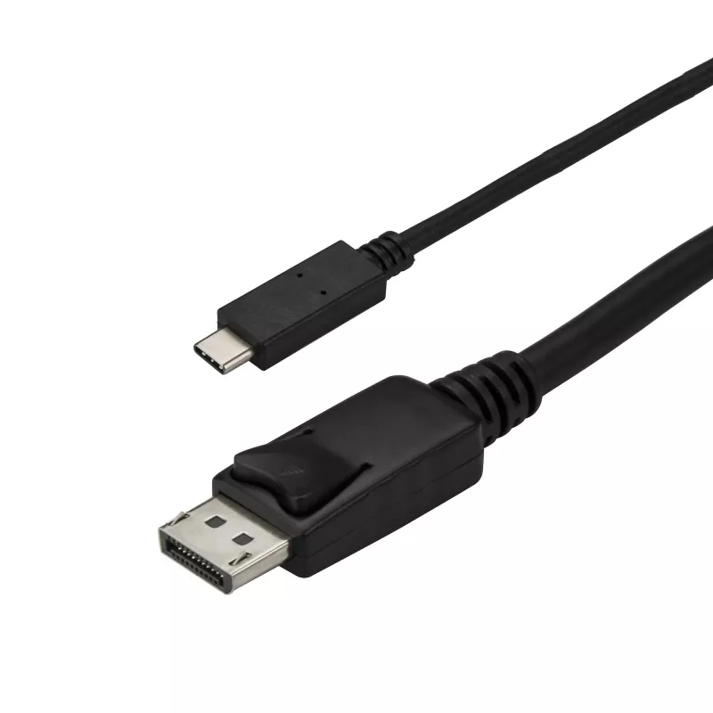 StarTech.com 2,9 m (9,8 ft.) USB-C auf DisplayPort 1.2 Kabel 4K 60Hz – USB-C auf DisplayPort Adapterkabel – HBR2 USB Typ-C DP Alt Mode auf DP Monitor Videokabel – Funktioniert mit Thunderbolt 3 – Schwarz