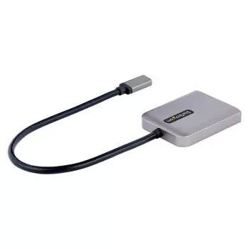 StarTech.com USB-C zu Dual DisplayPort 1.4 Adapter, USB Type-C Multi-Monitor MST Hub, Dual 5K 60Hz DP Laptop Display Extender / Splitter, HDR, Extra langes integriertes Kabel – nur Windows