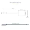 StarTech.com USB-C zu Dual DisplayPort 1.4 Adapter, USB Type-C Multi-Monitor MST Hub, Dual 5K 60Hz DP Laptop Display Extender / Splitter, HDR, Extra langes integriertes Kabel – nur Windows