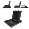 StarTech.com Rackmount KVM Console - Single Port VGA KVM mit 17-Zoll-LCD-Monitor für Server-Rack - Voll ausgestattete universelle 1U LCD KVM Drawer mit Kabeln & Hardware - USB-Unterstützung - 50.000 MTBF