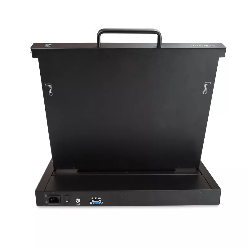 StarTech.com Rackmount KVM Console - Single Port VGA KVM mit 17-Zoll-LCD-Monitor für Server-Rack - Voll ausgestattete universelle 1U LCD KVM Drawer mit Kabeln & Hardware - USB-Unterstützung - 50.000 MTBF