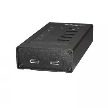 StarTech.com HB30C5A2CST 7-Port-USB-3.0-Hub, USB-C auf 5x USB-A und 2x USB-C, Schnellladeport, industriell, Metall