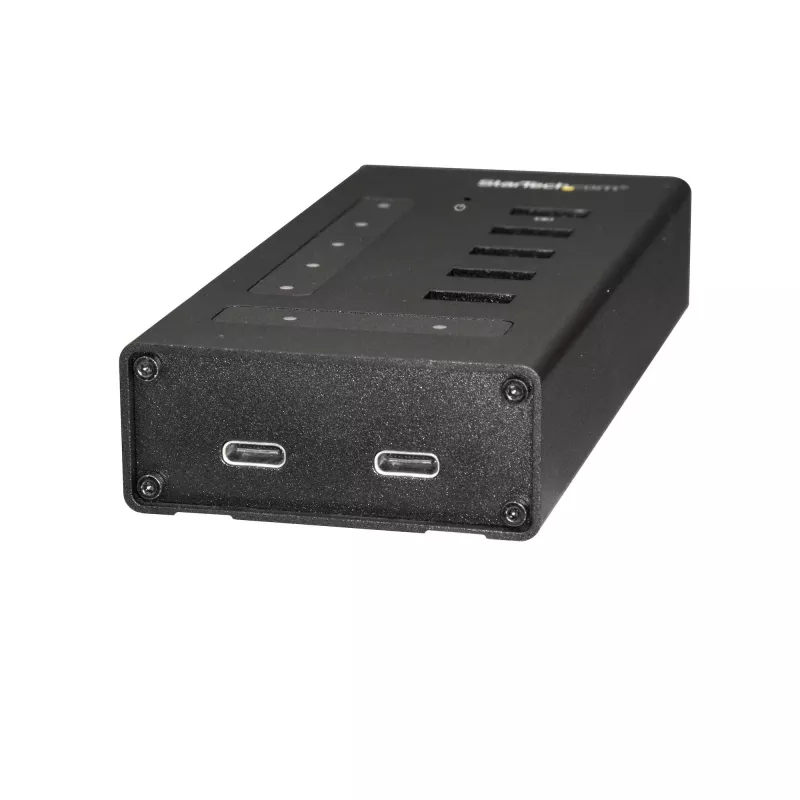 StarTech.com 7 Port USB C Hub - USB Type-C zu 2x USB-C/5x USB-A - Kommerzieller Metall USB 3.0 Hub - SuperSpeed USB 3.2 Gen 1 (5 Gbit/s) - Selbstversorgt - BC 1.2 Schnellladung - Montierbar/Robust