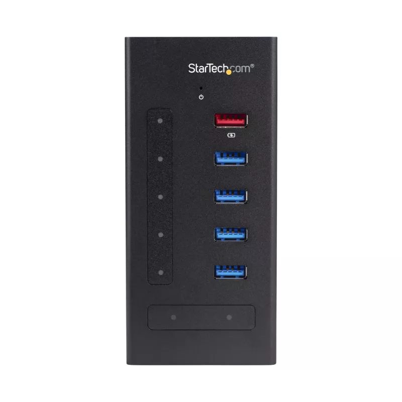 StarTech.com 7 Port USB C Hub - USB Type-C zu 2x USB-C/5x USB-A - Kommerzieller Metall USB 3.0 Hub - SuperSpeed USB 3.2 Gen 1 (5 Gbit/s) - Selbstversorgt - BC 1.2 Schnellladung - Montierbar/Robust