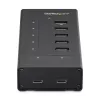 StarTech.com 7 Port USB C Hub - USB Type-C zu 2x USB-C/5x USB-A - Kommerzieller Metall USB 3.0 Hub - SuperSpeed USB 3.2 Gen 1 (5 Gbit/s) - Selbstversorgt - BC 1.2 Schnellladung - Montierbar/Robust