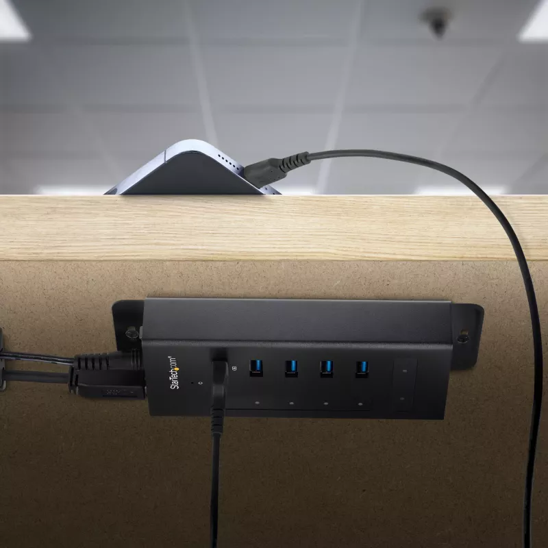 StarTech.com 7 Port USB C Hub - USB Type-C zu 2x USB-C/5x USB-A - Kommerzieller Metall USB 3.0 Hub - SuperSpeed USB 3.2 Gen 1 (5 Gbit/s) - Selbstversorgt - BC 1.2 Schnellladung - Montierbar/Robust