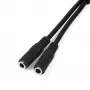 StarTech.com Headset-Adapter für Headsets mit getrennten Kopfhörer-/Mikrofonsteckern – 3,5 mm 4-polig auf 2x 3-polig 3,5 mm Stecker/Buchse
