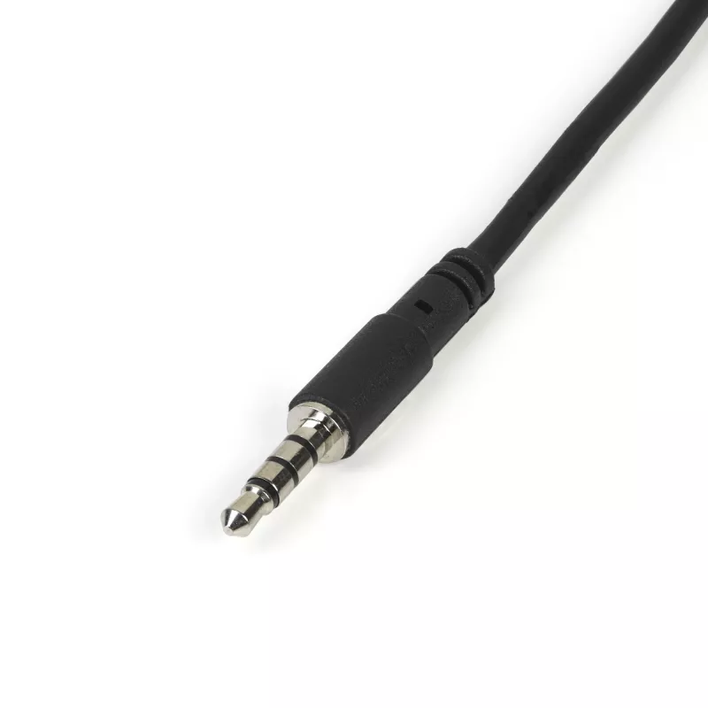 StarTech.com Headset-Adapter für Headsets mit getrennten Kopfhörer-/Mikrofonsteckern – 3,5 mm 4-polig auf 2x 3-polig 3,5 mm Stecker/Buchse