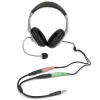StarTech.com Headset-Adapter für Headsets mit getrennten Kopfhörer-/Mikrofonsteckern – 3,5 mm 4-polig auf 2x 3-polig 3,5 mm Stecker/Buchse