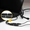 StarTech.com Headset-Adapter für Headsets mit getrennten Kopfhörer-/Mikrofonsteckern – 3,5 mm 4-polig auf 2x 3-polig 3,5 mm Stecker/Buchse