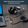 StarTech.com Headset-Adapter für Headsets mit getrennten Kopfhörer-/Mikrofonsteckern – 3,5 mm 4-polig auf 2x 3-polig 3,5 mm Stecker/Buchse