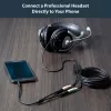 StarTech.com Headset-Adapter für Headsets mit getrennten Kopfhörer-/Mikrofonsteckern – 3,5 mm 4-polig auf 2x 3-polig 3,5 mm Stecker/Buchse