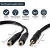 StarTech.com 15 cm Stereo-Splitterkabel – 3,5 mm Stecker auf 2x 3,5 mm Buchse