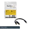 StarTech.com 15 cm Stereo-Splitterkabel – 3,5 mm Stecker auf 2x 3,5 mm Buchse