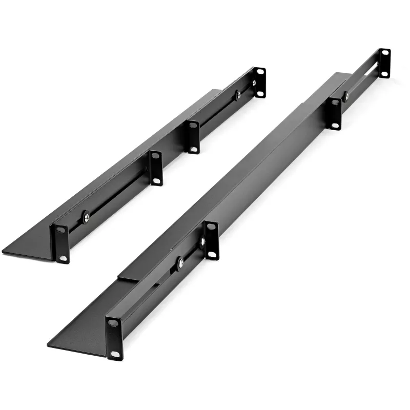 StarTech.com 1HE 19 Zoll Server-Rack-Schienen – 24-36 Zoll einstellbare Tiefe – Universelle 4-Pfosten-Rack-Montageschienen – Netzwerk-Equipment/Server/USV-Montageschienen-Set HPE ProLiant Dell PowerEdge