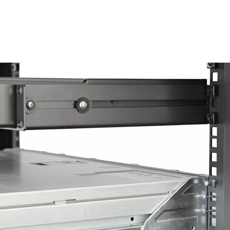 StarTech.com 1HE 19 Zoll Server-Rack-Schienen – 24-36 Zoll einstellbare Tiefe – Universelle 4-Pfosten-Rack-Montageschienen – Netzwerk-Equipment/Server/USV-Montageschienen-Set HPE ProLiant Dell PowerEdge