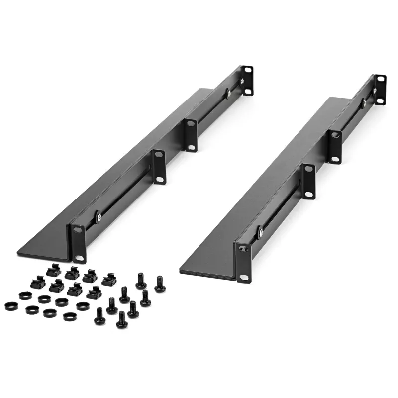 StarTech.com 1HE 19 Zoll Server-Rack-Schienen – 24-36 Zoll einstellbare Tiefe – Universelle 4-Pfosten-Rack-Montageschienen – Netzwerk-Equipment/Server/USV-Montageschienen-Set HPE ProLiant Dell PowerEdge