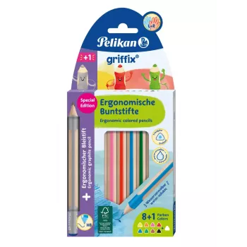Aquarellstift Pelikan griffix Mehrfarbig 10 Stk.