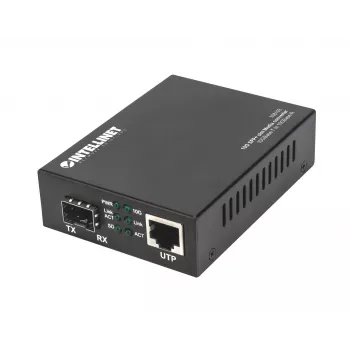 Intellinet 10GBase-T zu 10GBase-R Medienkonverter, 1 x 10 GB SFP+ Slot, 1 x 10GB RJ45 Port