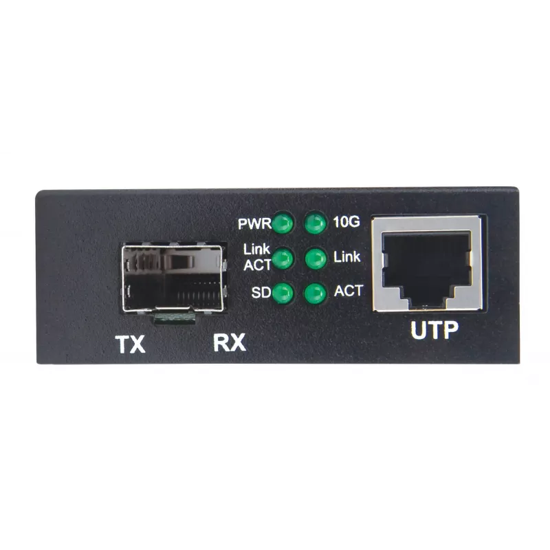 Intellinet 10GBase-T zu 10GBase-R Medienkonverter, 1 x 10 GB SFP+ Slot, 1 x 10GB RJ45 Port