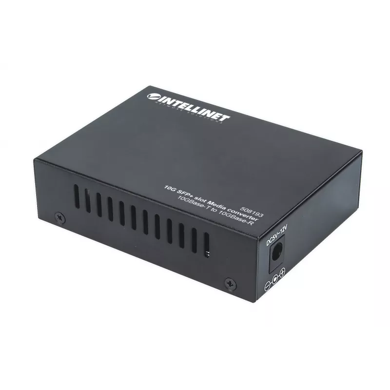 Intellinet 10GBase-T zu 10GBase-R Medienkonverter, 1 x 10 GB SFP+ Slot, 1 x 10GB RJ45 Port