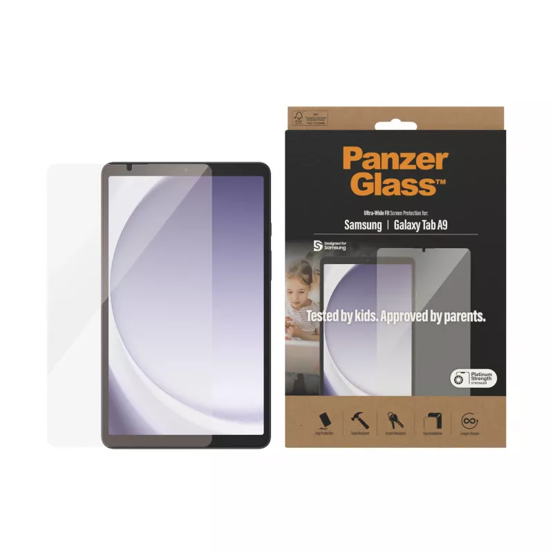 PanzerGlass ®️ Displayschutz Samsung Galaxy Tab A9 | Ultra-Wide Fit