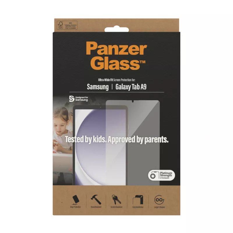 PanzerGlass ®️ Displayschutz Samsung Galaxy Tab A9 | Ultra-Wide Fit
