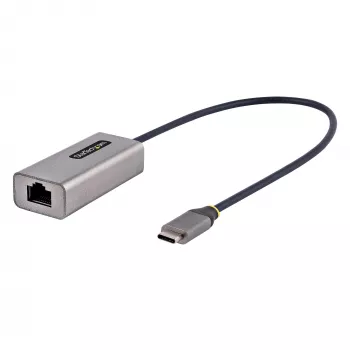 StarTech.com USB-C-zu-Ethernet-Adapter, USB 3.0 zu Gigabit Ethernet Netzwerkadapter – 10/100/1000 Mbit/s, USB-C-zu-RJ45-Ethernet-Adapter (GbE), 30 cm festes Kabel, treiberlose Installation