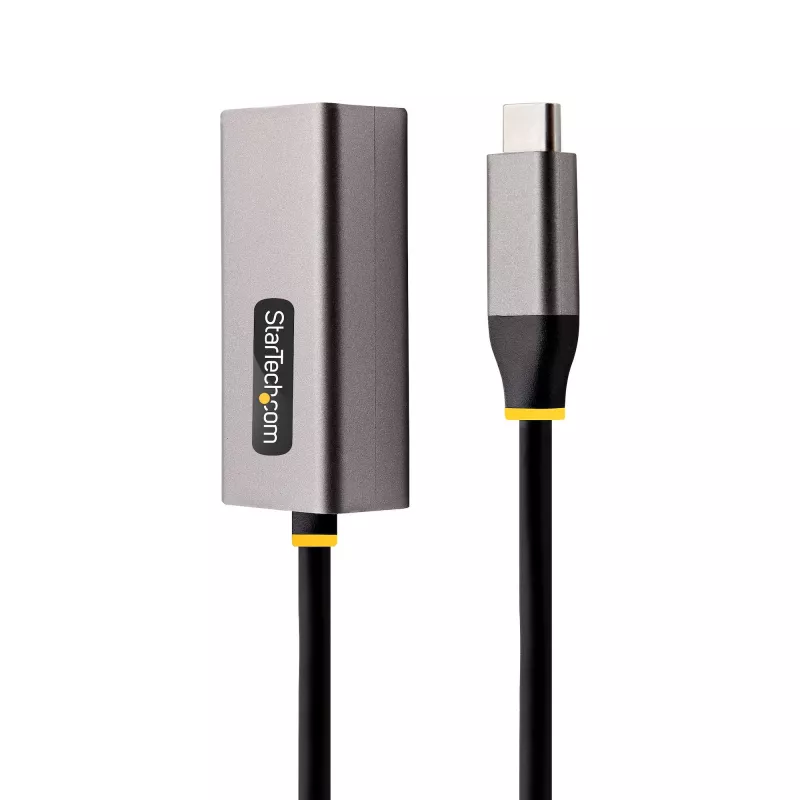StarTech.com USB-C-zu-Ethernet-Adapter, USB 3.0 zu Gigabit Ethernet Netzwerkadapter – 10/100/1000 Mbit/s, USB-C-zu-RJ45-Ethernet-Adapter (GbE), 30 cm festes Kabel, treiberlose Installation