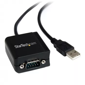 StarTech.com 2,5 m 1-Port FTDI USB-auf-Seriell-RS232-Adapterkabel mit optischer Isolation, USB-auf-RS232-Adapter – TAA