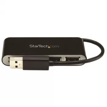 StarTech.com Tragbarer 4-Port USB 2.0 Hub mit integriertem Kabel
