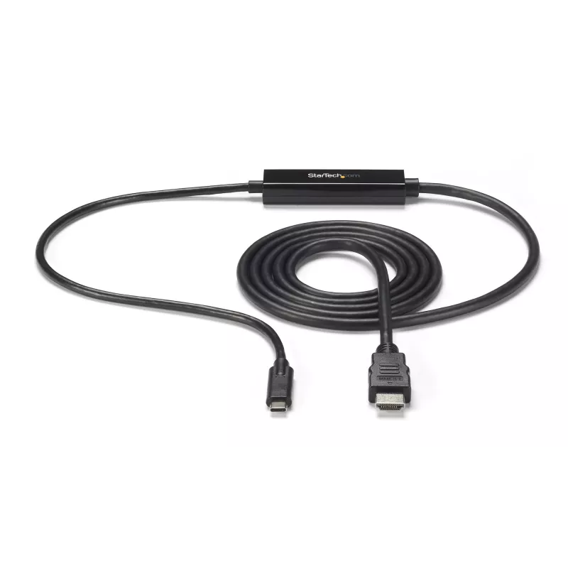 StarTech.com 6ft (2m) USB C zu HDMI Kabel - 4K 30Hz USB Typ-C zu HDMI Video Display Konverter - USB-C DP Alt Mode zu HDMI Monitor Adapterkabel - Thunderbolt kompatibel